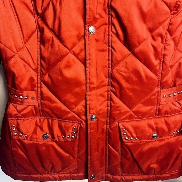 Ariat | Quilted Faux Fur Collar Puffer Coat Red Size M | NWOT - Picture 6 of 11